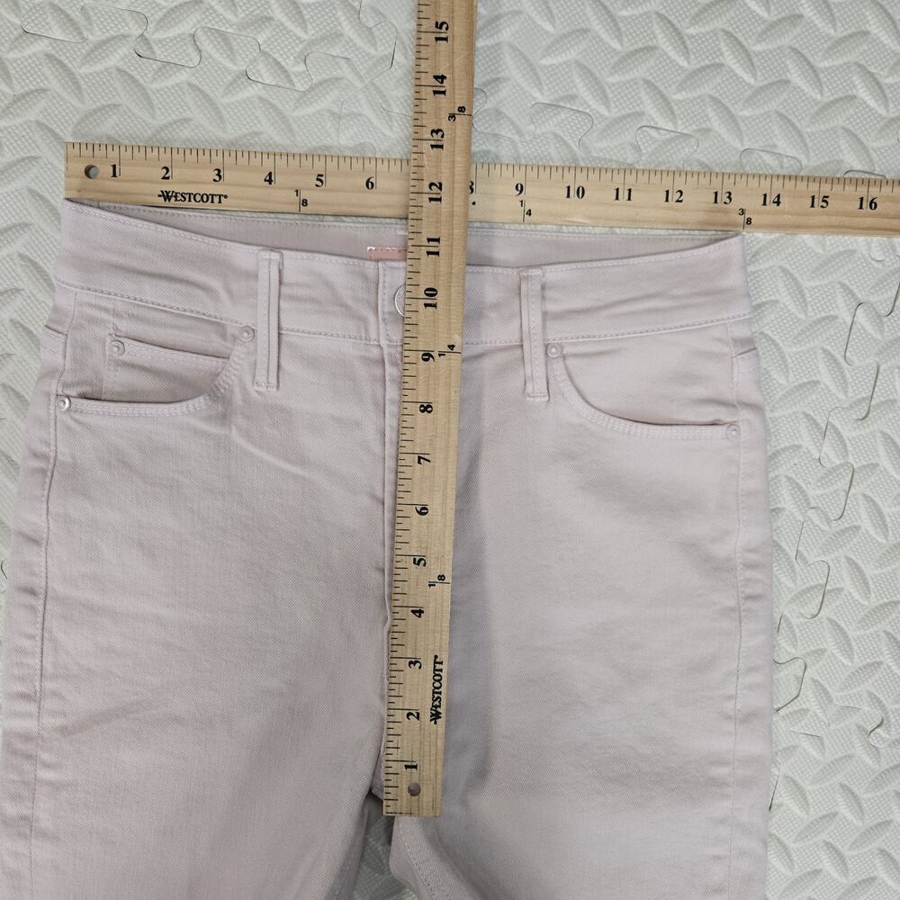 Mother jeans Womens 27 The Dazzler Hover Date Night Light Pink Straight Leg Crop - Picture 10 of 12